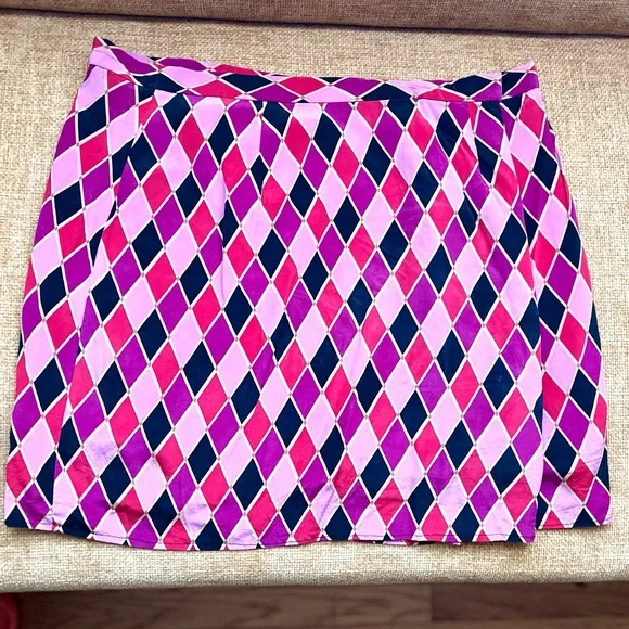 Diane Von Furstenberg Silk Assests vintage silk mini skirt - Picture 2 of 9